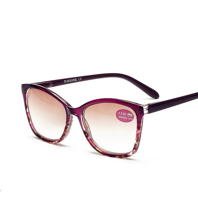 Women's Floral Reading Sunglasses – Brown Lens Eyewear +1.0 to +4.0