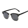 Half Frame Polarized Sunglasses Man Metal Gafas De Sol
