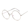 Round Glasses Frame Man Anti Blue Light Glasses Transparent Clear Lens