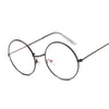 Round Glasses Frame Man Anti Blue Light Glasses Transparent Clear Lens