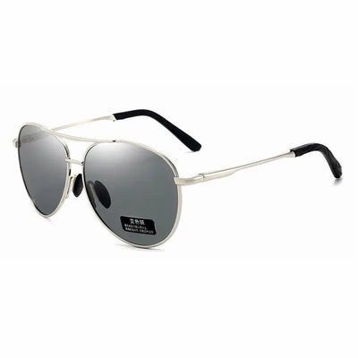 Aviation Metail Frame Polarized Sunglasses Men Color Changing Sun Glasses Pilot