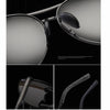 Aviation Metail Frame Polarized Sunglasses Men Color Changing Sun Glasses Pilot