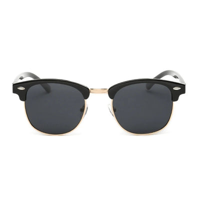 Half Frame Polarized Sunglasses Man Metal Gafas De Sol
