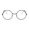 Round Glasses Frame Man Anti Blue Light Glasses Transparent Clear Lens