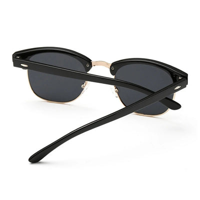 Half Frame Polarized Sunglasses Man Metal Gafas De Sol