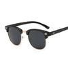 Half Frame Polarized Sunglasses Man Metal Gafas De Sol