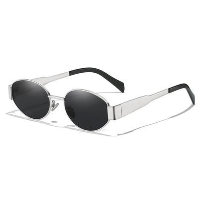 New Sunglasses For Women And Men UV400 Sun Glasses Alloy Oval Eyewear