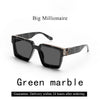 Ruiao Retro Black Millionaire Shades Luxury Sunglasses 2025