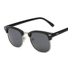 Half Frame Polarized Sunglasses Man Metal Gafas De Sol