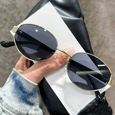 2025 New Oval Frame Sunglasses Men Women Trendy UV400 Sun Glasses Eyewear