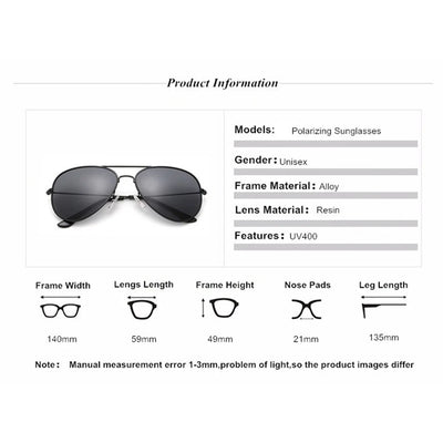 Polarized Sunglasses Men Classic Fashion Brand Designer Driving Sun Glasses UV400 Eyewear