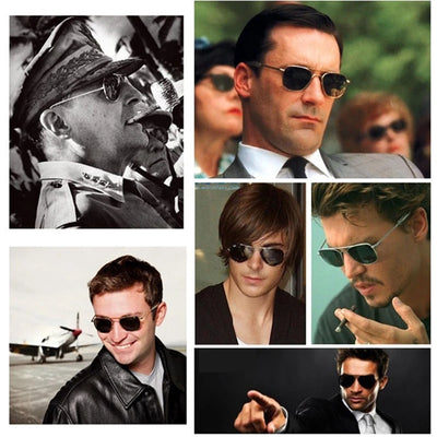 Fashion Classical Aviation Sunglasses Men AO Sun Glasses For Male American Army Military