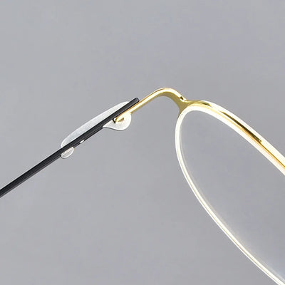 Denmark Latest Design Men Pilot Glasses Frame Men Women Ultralight Oval Round