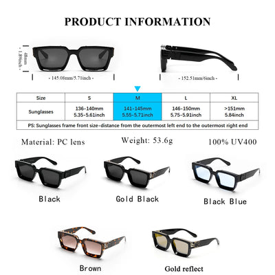 Ruiao Retro Black Millionaire Shades Luxury Sunglasses 2025