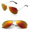 Men Retro Pilot Sunglasses Big Frame Silver Oversized Metal Eyewear Male
