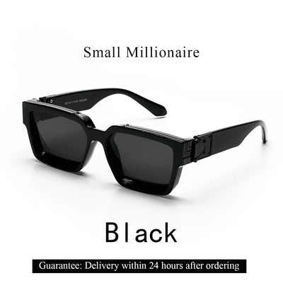 Ruiao Retro Black Millionaire Shades Luxury Sunglasses 2025