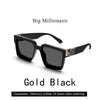 Ruiao Retro Black Millionaire Shades Luxury Sunglasses 2025