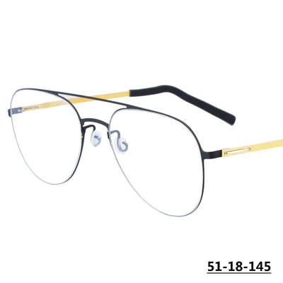 Denmark Latest Design Men Pilot Glasses Frame Men Women Ultralight Oval Round