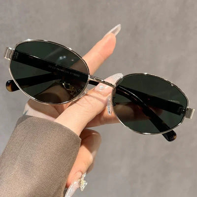 2025 New Oval Frame Sunglasses Men Women Trendy UV400 Sun Glasses Eyewear
