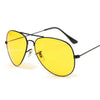 Pilot Yellow Sunglasses Men Day Night Vision