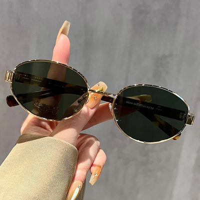 2025 New Oval Frame Sunglasses Men Women Trendy UV400 Sun Glasses Eyewear